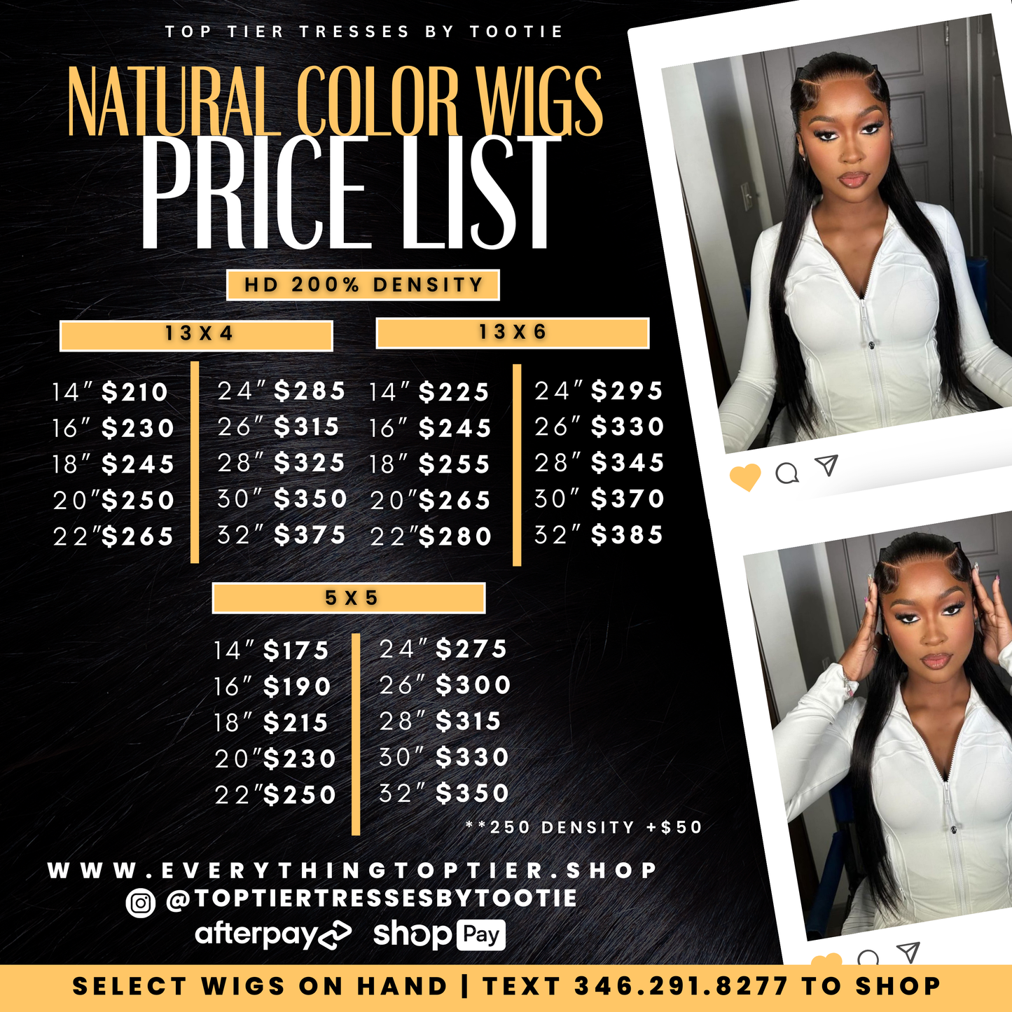 CURLY NATURAL WIGS (PREORDER)